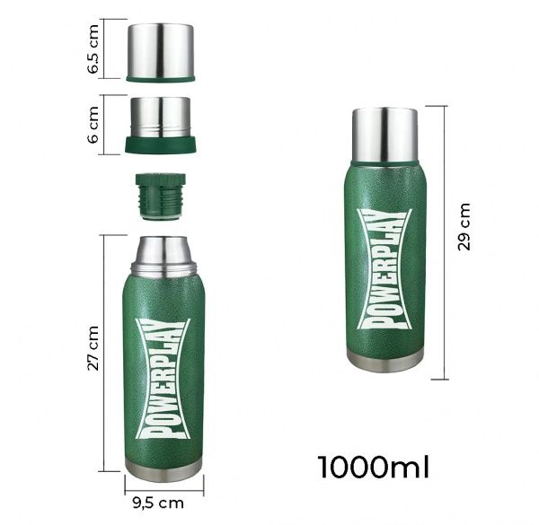 Термос 1000 мл зеленый 9001