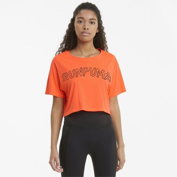 Футболка Puma RUN LOGO SS TEE 52017484 S помаранчевий