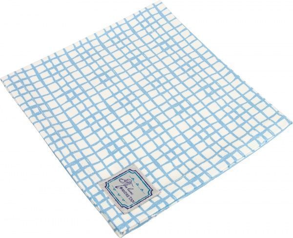 Серветка Прованс Блакитна клітинка 40x40 см блакитний 