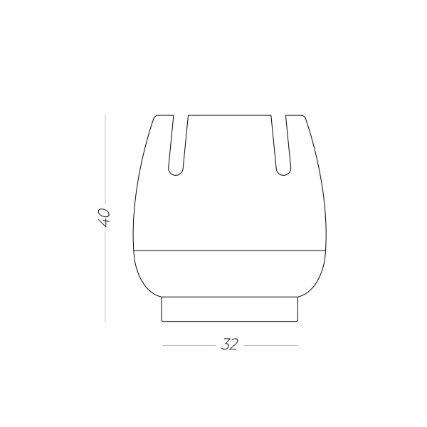 Накладка меблева MVM LP-04 32-40 мм 4 шт.