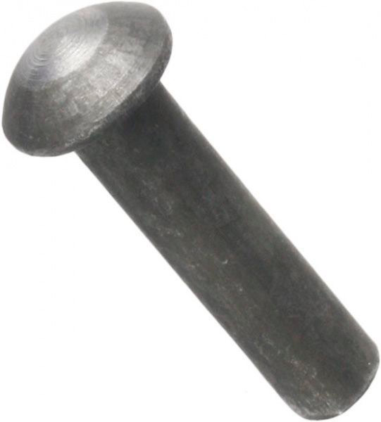 Заклепка під молоток 5х20 мм 25 шт./уп. сталь з напівкруглою головкою