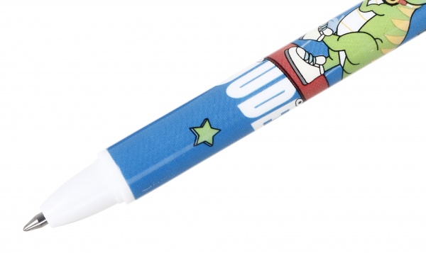 Ручка гелева напиши-зітри Dino блакитна 