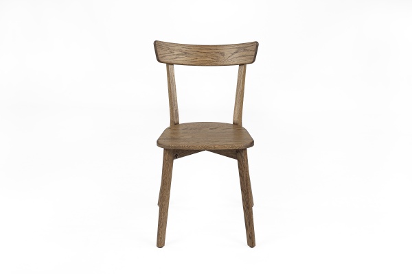 Стул обеденный LORI Модерн дубовый, Дымчатый , твердое сиденье, / дуб коричневый