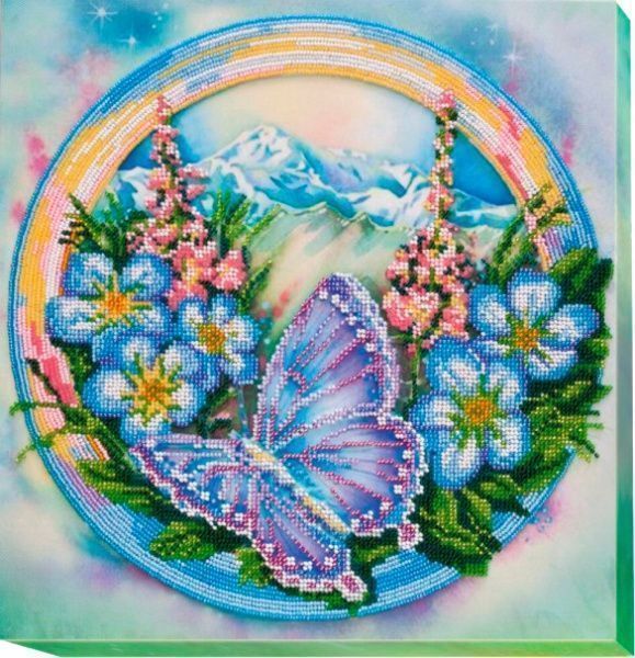 Набор для вышивания бисером на натуральном художественном холсте Акварели лета-1 АВ-501 Абрис Арт 