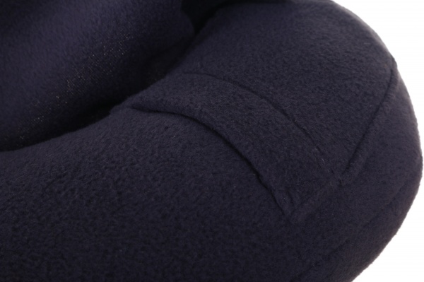 Подушка автомобильная Drom с капюшоном темно-серая 