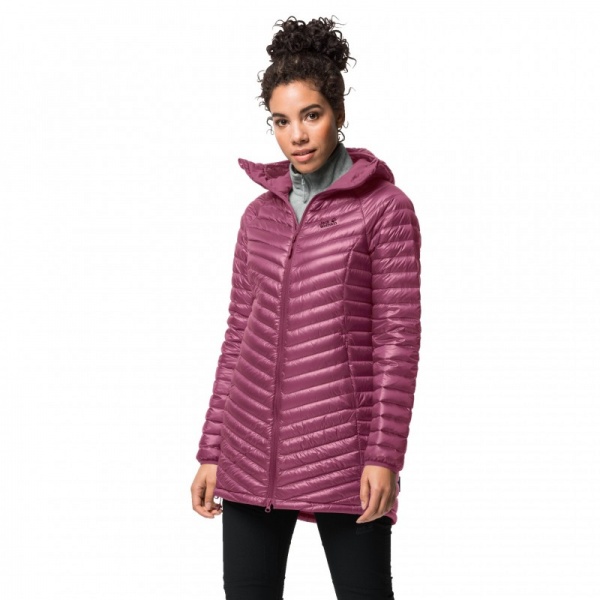 Пуховик Jack Wolfskin Atmosphere Coat W 1204691-2094 р.S темно-рожевий