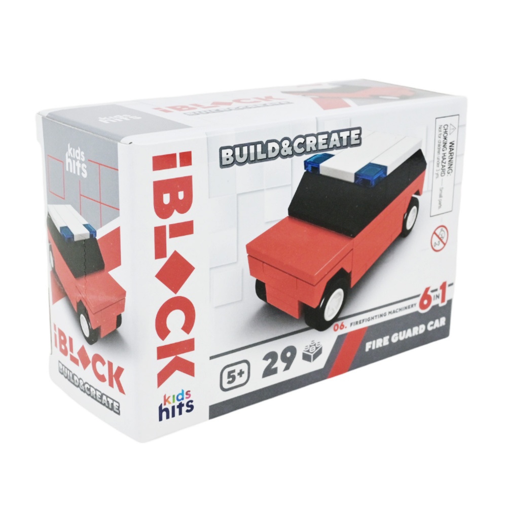 Игрушка-конструктор Iblock Kids hits JUNIOR Пожарная (в ассортименте) KH51/004