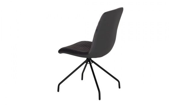 Стул обеденный Нола X-1775 450х580х905 мм черный/серый