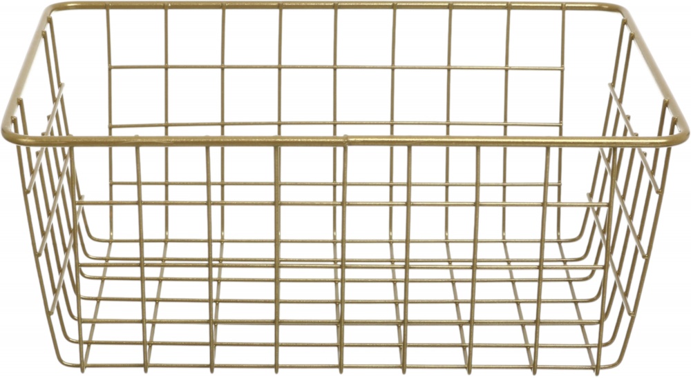 Корзина-органайзер Basket 28х21.5х12 см золотой Sensio