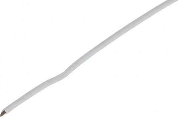 Дріт 0,8/1,4мм білий 100 м.п ПВХ