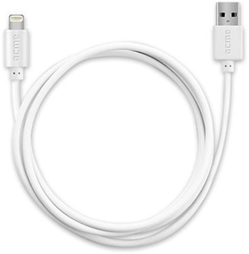 Кабель Acme Lightning – USB 2 м білий (4770070879139) CB1032W 