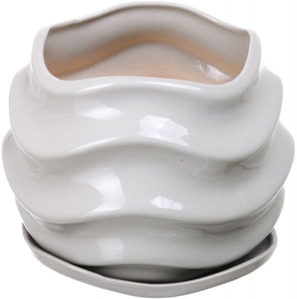 Горщик для квітів Eterna 19х16 см PT 201-16 круглий сірий кварц 