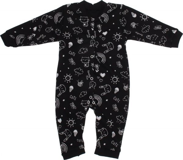 Комбінезон Маленькие люди 3101-110 р.62-68 чорний із білим 