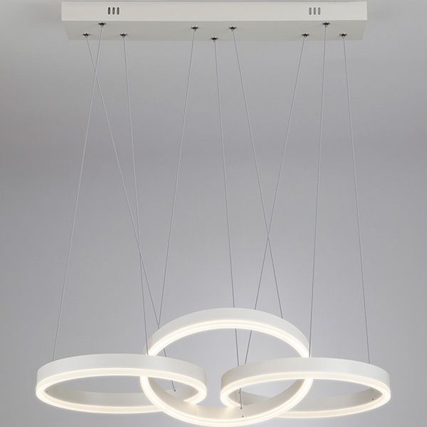 Люстра светодиодная Strotskis Integro пульт ДК 44 Вт белый 90070/3