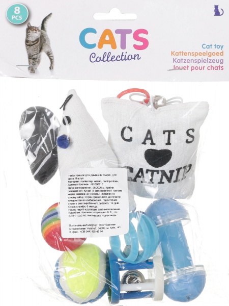 Набор игрушек Koopman для кошек 8 шт. в ассортименте