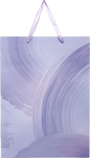 Пакет подарунковий XLL-1 D-1139 лавандовий мазки фарби