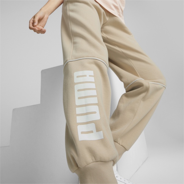 Брюки Puma POWER COLORBLOCK HIGH-WAIST PANTS FL CL 84995467 р. L бежевый