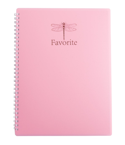 Книга для нотаток FAVOURITE PASTEL А4 80 арк клітинка рожевий Buromax