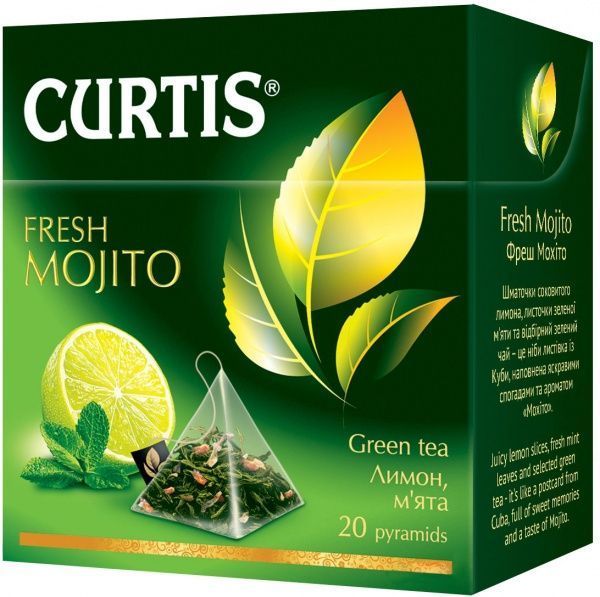 Чай зеленый Curtis Fresh Mojito 20 шт. (4820018737868) 
