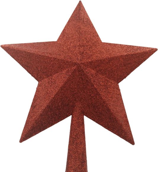 Верхушка для елки Звезда 25 см W68-175043 красный 