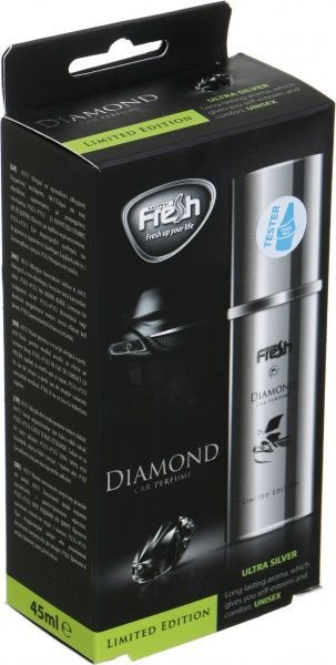 Ароматизатор спрей Fresh Diamond Ultimate Silver 94634