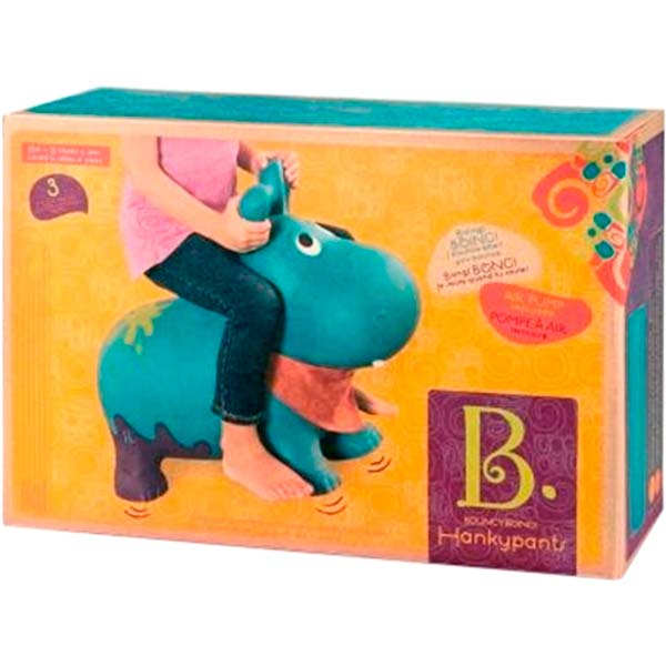 Попрыгунчик надувной Battat Гиппопотам-там-там (с насосом)