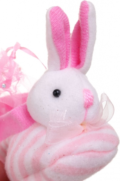 Елочная игрушка Ботинок с зайцем 