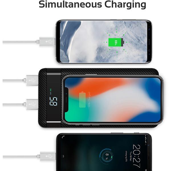 Зовнішній акумулятор (Powerbank) Promate AuraTank-20 20000 mAh (auratank-20.black)