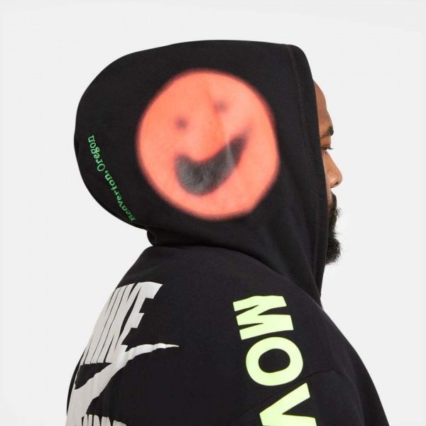 Джемпер Nike M NSW PO FT HOODIE WTOUR DA0931-010 р. L чорний