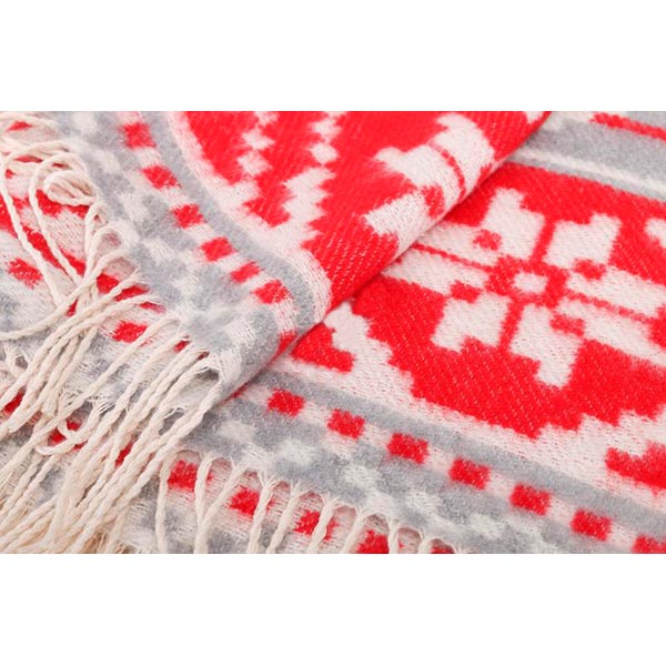 Плед New Year cotton grey 140x200 см сірий Ярослав 