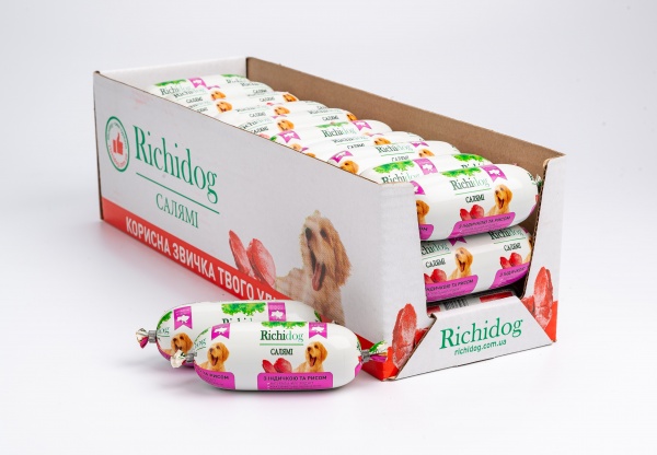 Корм для всех пород Richi Dog мясо птицы, индейка, рис 120 г