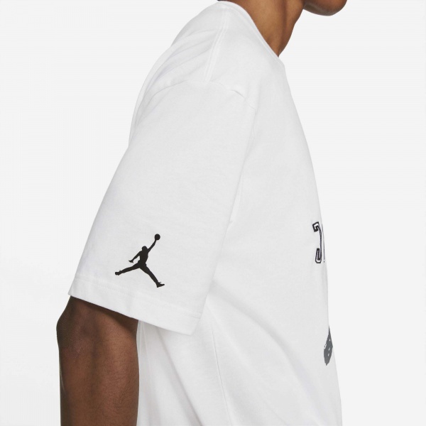Футболка Jordan M J SPRT DNA 85 SS GFX CREW DA9912-100 р.2XL білий