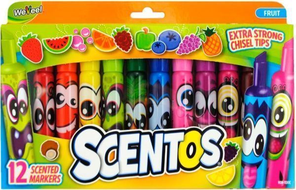 Набір маркерів Scentos Штрих Ароматні 12 шт. 40641
