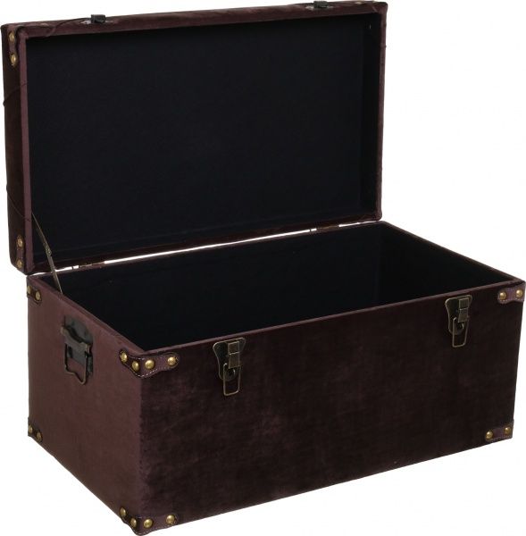 Сундук-пуф Art&Crafts Велюр коричневый 64х35х33 см 