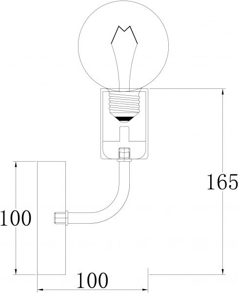 Светильник настенный Accento lighting Miledi 1x60 Вт E27 античная латунь