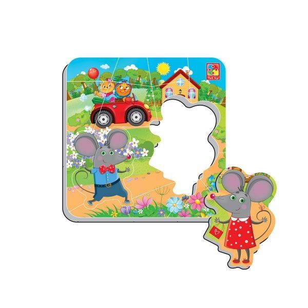 Пазлы магнитные Vladi Toys Мышата VT3204-14