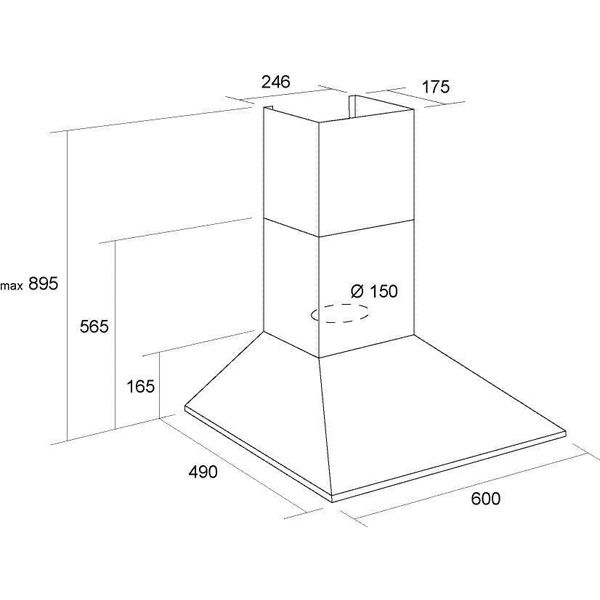 Вытяжка Pyramida KS Inox 60 см 
