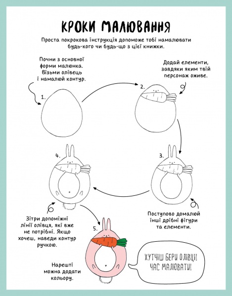 Книга Лулу Майо «Як намалювати кролика та інших чудернацьких істот» 978-617-7853-75-5