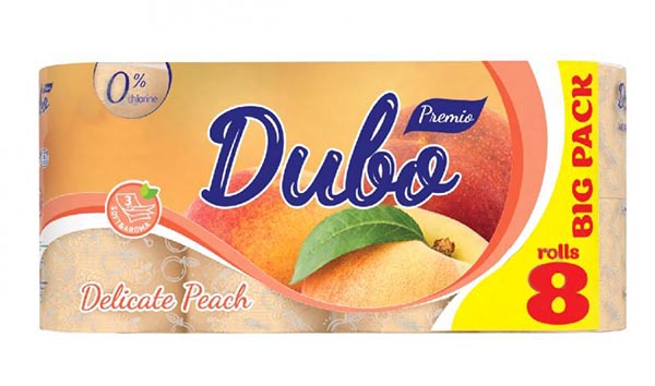 Туалетний папір Диво Premio Peach тришаровий 8 шт.