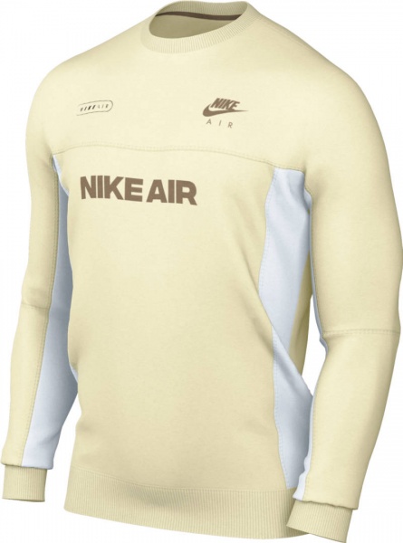 Свитшот Nike M NSW AIR BB CREW DM5207-113 р. S бежевый