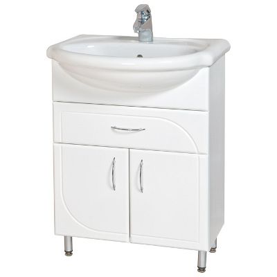 Тумба с умывальником Аква-Родос Оптима 01К0260 60 см белая