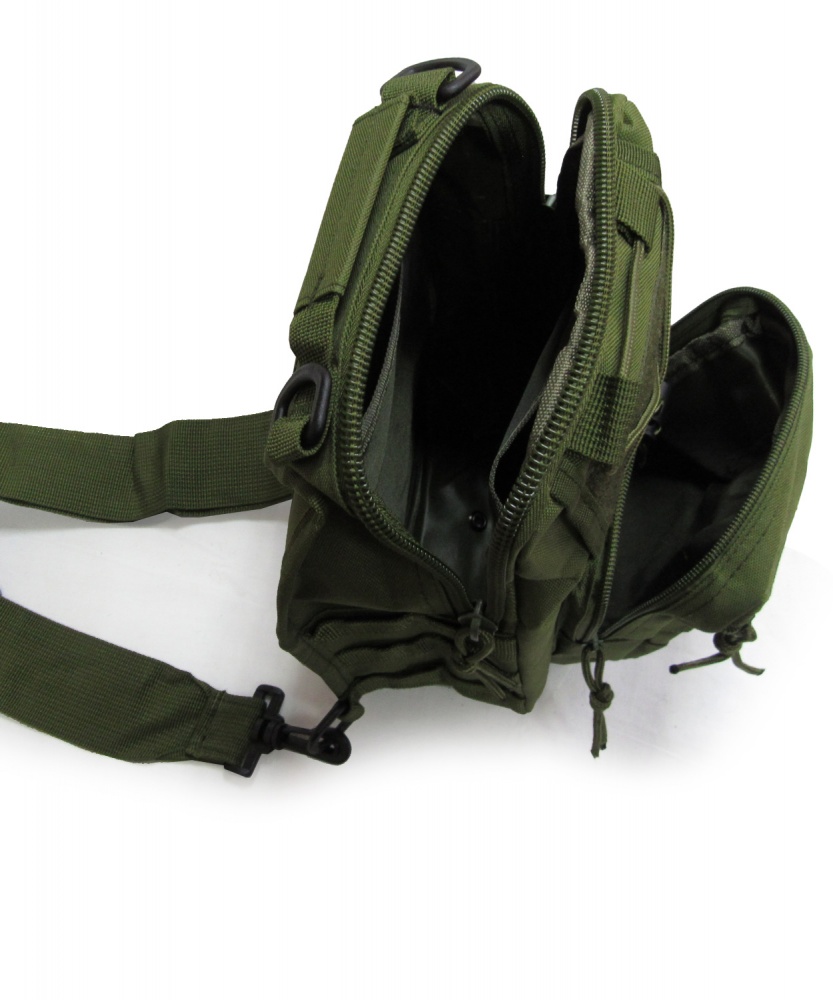 Сумка-рюкзак 1991 ТМ нагрудная тактическая OXFORD 7л GREEN