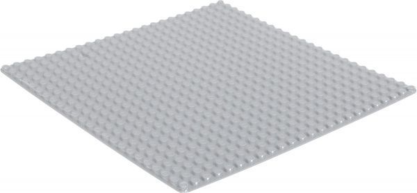 Конструктор BanBao Пластина-подставка для больших блоков 38х38 см серебристая