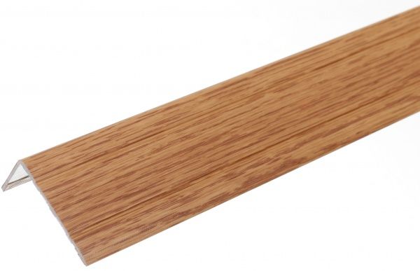 Порожек П20 КСК Профиль угловой с отверстиями 40Х20x900 мм дуб темный 