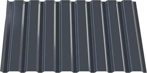 Профнастил матовый INDUSTRY ПС 20х1145х2000 мм RAL 7024 серый (0,45 мм)