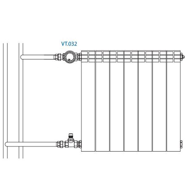 Кран радіаторний Valtec VT.032 прямий 1/2'