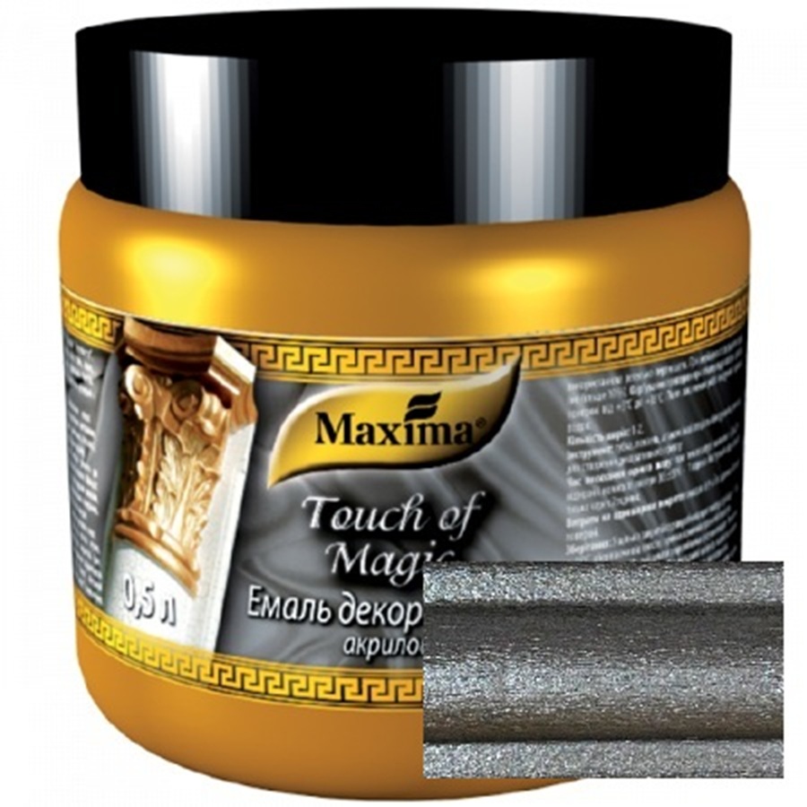 Емаль акрилова універсальна Maxima Графіт металевий 0,5кг