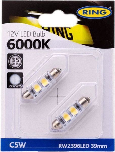 Лампа светодиодная RinG (RW2396LED) SV8,5-41mm SV8.5 12 В 0,05 Вт 2 шт 6000