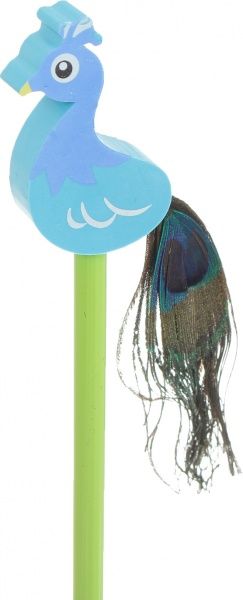 Олівець чорнографітний з гумкою Павич