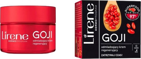 Крем для лица день-ночь Lirene регенерирующий омолаживающий Годжи SUPERFOOD 50 мл